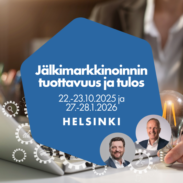 Jälkimarkkinoinnin tuottavuus ja tulos 22.-23.10.2025 ja 27.-28.1.2026