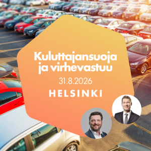 Kuluttajansuoja ja virhevastuu – ajankohtaiset riita- ja sopimuskysymykset autokaupassa 31.8.2026