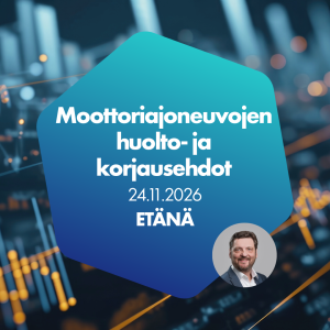 Moottoriajoneuvojen huolto- ja korjausehdot 24.11.2026, etänä