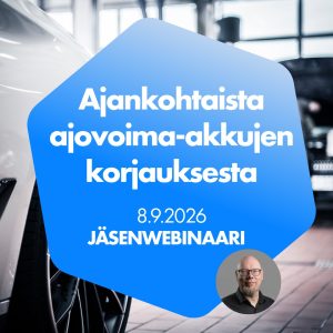Ajankohtaista ajovoima-akkujen korjauksesta 8.9.2026