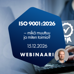 ISO 9001:2026 – mikä muuttuu ja miten toimia? 15.12.2026